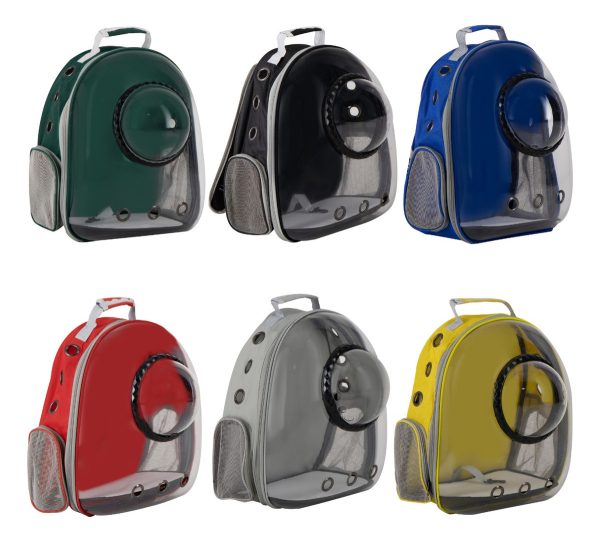 Mochila Burbuja Red Transportadora Perro Gato Mr Wuff Comoda Color Azul - Imagen 7
