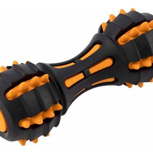 Juguete Pesa Mordedera Para Perro Flexible 17x7cm Mr Wuff Negro