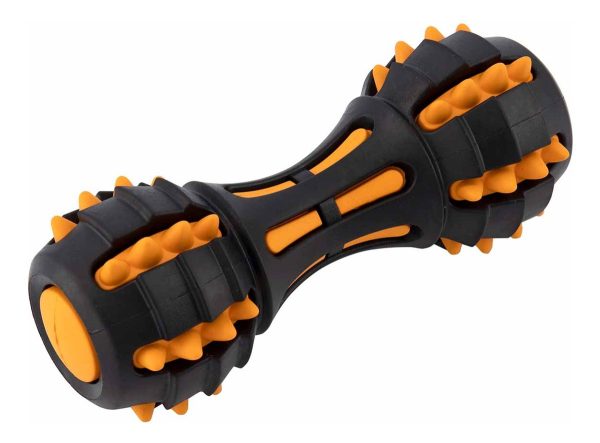 Juguete Pesa Mordedera Para Perro Flexible 17x7cm Mr Wuff Negro