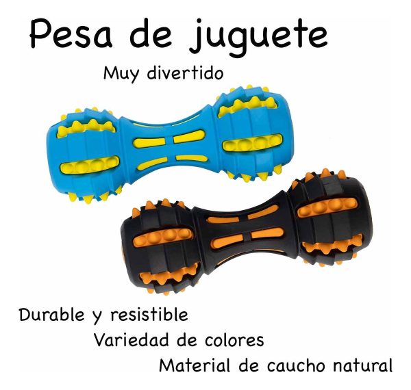 Juguete Pesa Mordedera Para Perro Flexible 17x7cm Mr Wuff Negro - Imagen 3