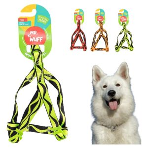 Pechera Arnes De Seguridad Para Perros Resistente Mr Wuff Amarillo M