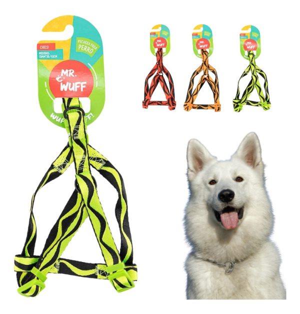Pechera Arnes De Seguridad Para Perros Resistente Mr Wuff Amarillo S