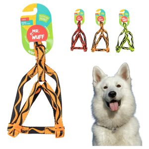 Pechera Arnes De Seguridad Para Perros Resistente Mr Wuff Naranja M