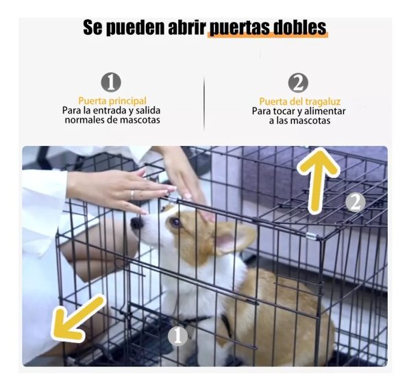 Jaula Transportadora Perros Gatos Mr Wuff 50x37x40 - Imagen 9