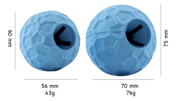 Comedero Para Perros Pelota Juguete Para Mascotas Mr Wuff Azul Grande - Imagen 8